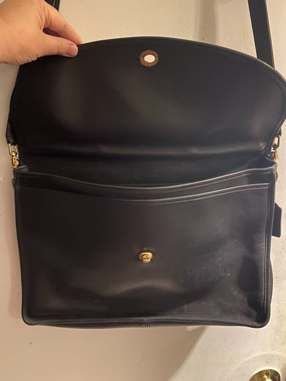Vintage Coach Black Leather Briefcase - Picture 5 of 5